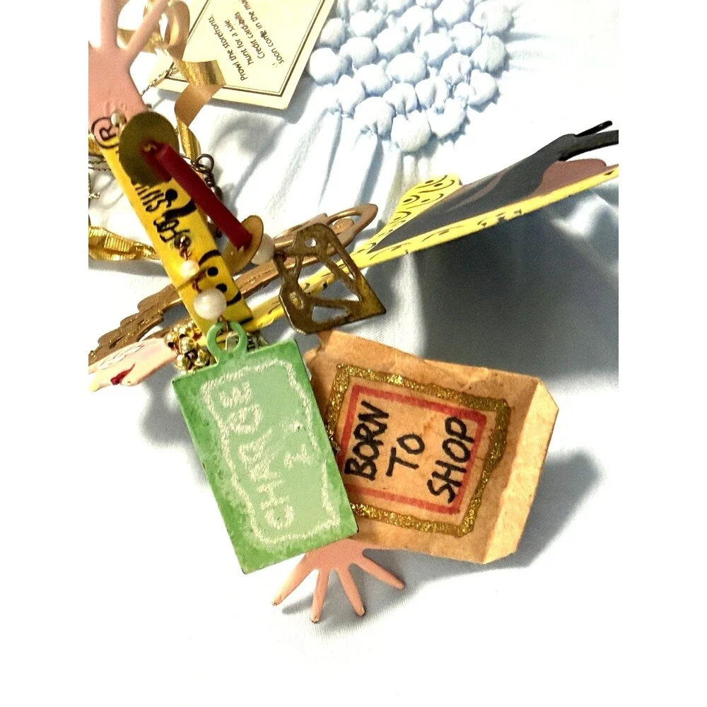 Karen Rossi Silvestri Animal Shopper Ornament Fanciful Flights Born To Shop